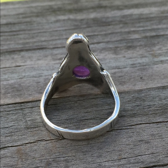 Goddess Abundance Ring Sterling Silver w/ Amethyst - Picture 12 of 16